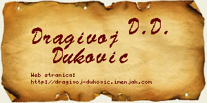Dragivoj Duković vizit kartica